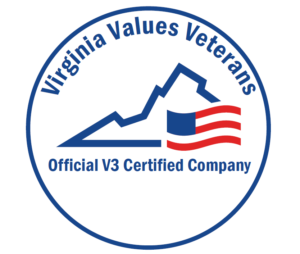 Virginia Values Veterans, Ashcraft is an official V3 Certified Company